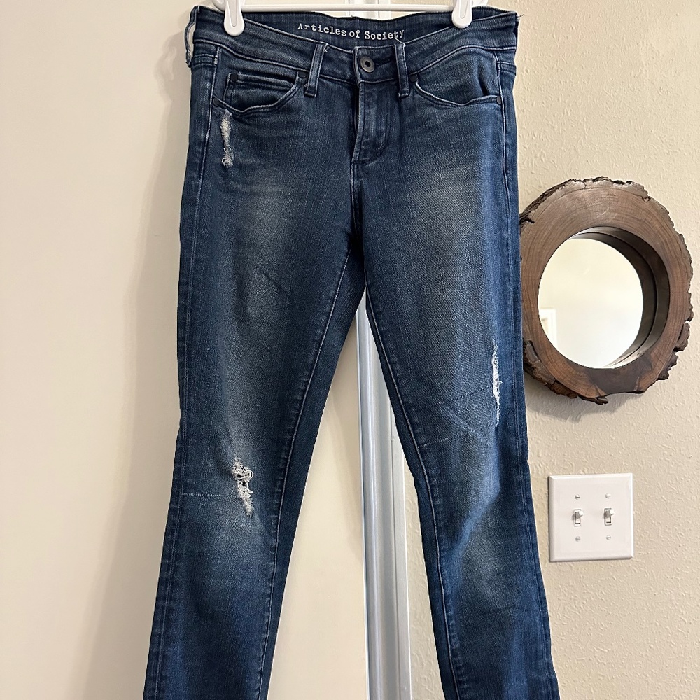 Articles of Society Dark Wash Skinny Jeans